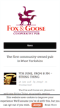 Mobile Screenshot of foxandgoose.org