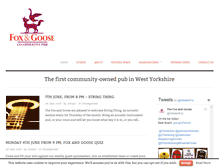 Tablet Screenshot of foxandgoose.org